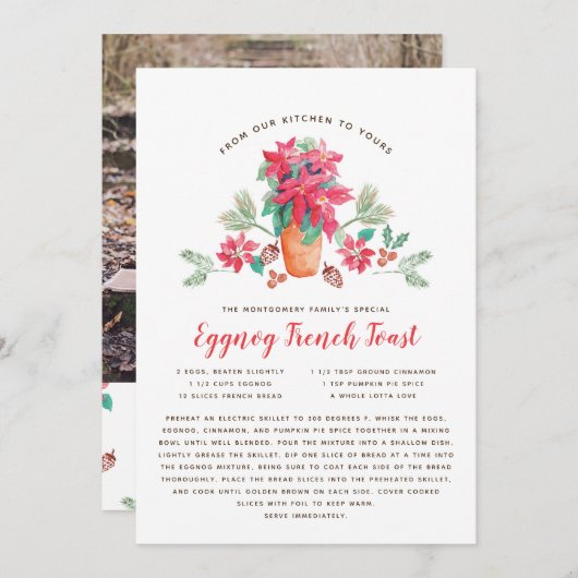 Oma's Lieblingsweihnachtskarte Feiertagskarte (Vorne/Hinten)