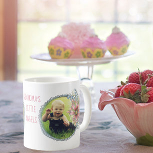Oma's Little Angels Custom Foto Kaffee Tasse