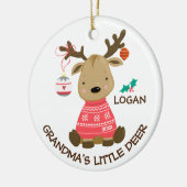 Oma's Little Deer Christmas Ornament (Links)