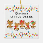 Oma's Little Deers Christmas Ornament (Vorderseite)