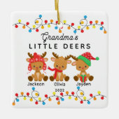 Oma's Little Deers Christmas Ornament (Vorderseite)