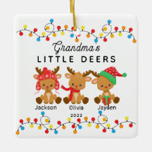 Oma's Little Deers Christmas Ornament