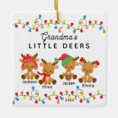 Oma's Little Deers Christmas Ornament (Vorderseite)