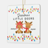 Oma's Little Deers Christmas Ornament (Links)
