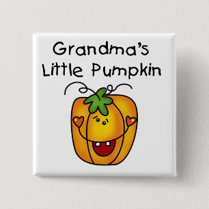 Oma's Little Pumpkin T - Shirt und Geschenke Button