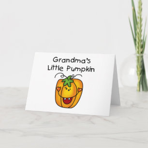 Oma's Little Pumpkin T - Shirt und Geschenke Karte
