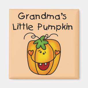 Oma's Little Pumpkin T - Shirt und Geschenke Magnet