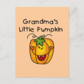 Oma's Little Pumpkin T - Shirt und Geschenke Postkarte (Vorderseite)