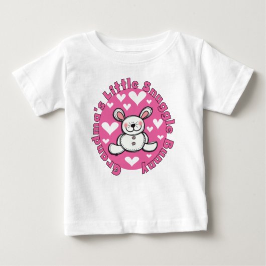 Oma's Little Snuggle Bunny Baby T-shirt (Vorderseite)