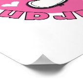 Oma's Little Snuggle Bunny Poster (Ecke)