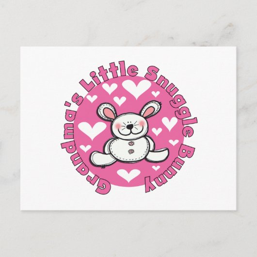 Oma's Little Snuggle Bunny Postkarte (Vorderseite)
