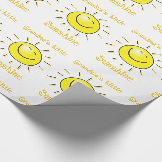 Oma's Little Sunshine Fun Sun Geschenkpapier (Ecke)