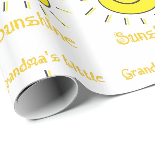 Oma's Little Sunshine Fun Sun Geschenkpapier (Rolleneckpunkt)