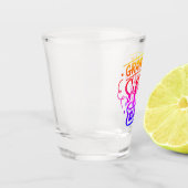 Oma's lustiges Foto-Glas Schnapsglas (Links)