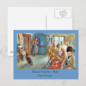 Oma's Needlework (Bäuerliche Räume) Postkarte (Vorne/Hinten)