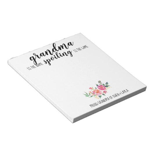 Oma's Note Pad Notizblock (angewinkelt)