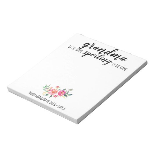 Oma's Note Pad Notizblock (Rotiert)