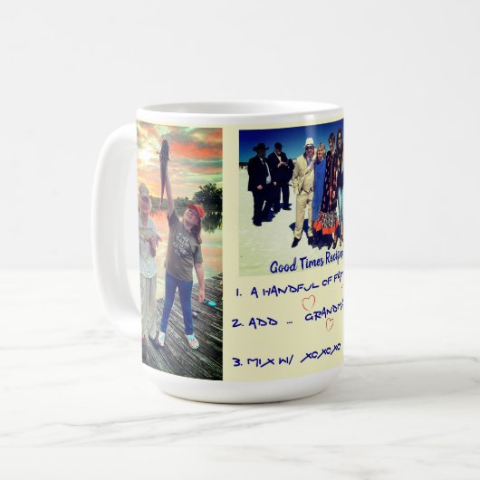 Oma's (oder Opa's) Anpassbare Kaffee-Tasse Kaffeetasse (Vorderseite Links)
