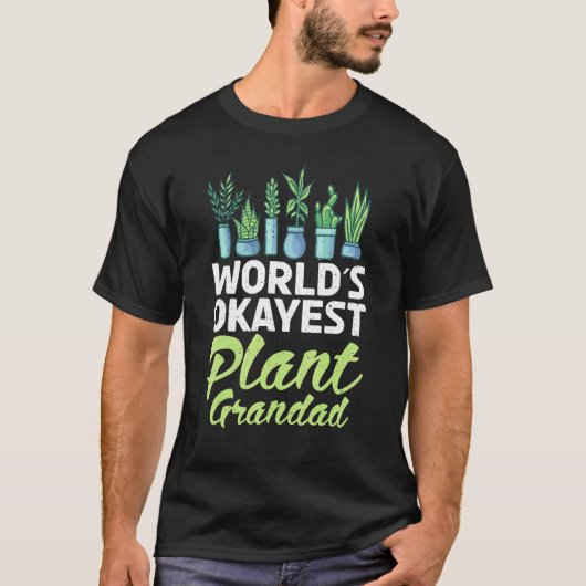 Omas Okayester Pflanzenopa Gartenblume Opa T-Shirt (Vorderseite)