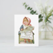 Oma's Pancake Mehl Vintag Food Ad Art Postkarte (Stehend Vorderseite)