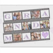 Oma's Personalisierter Vinyl Sticker mit 7 Fotos! (Vorderseite)