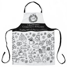 Omas personalisierter Weihnachts-Doodle-Backapress