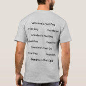 Omas Pixel Hund T-Shirt (Rückseite)