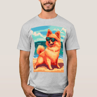 Omas Pixel Hund T-Shirt
