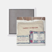 Oma's Place ist mein glücklicher Ort Magnet (Vorderseite/Rückseite)