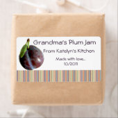 Oma's Plum Jam Jar Label (Anpassen) (Insitu)