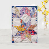 Oma's Quilt Karte (Gelbe Blume)