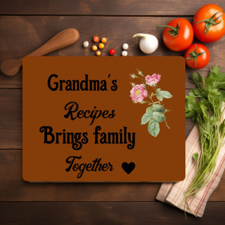Oma's Rezept bringt Familie zusammen Schneidebrett