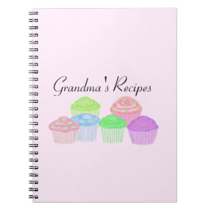 Omas Rezepte - Glasierte Cupcakes Notizblock
