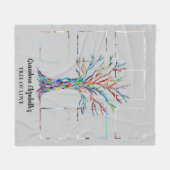 Oma's Seven Foto Collage Gray Fleecedecke (Vorderseite (Horizontal))