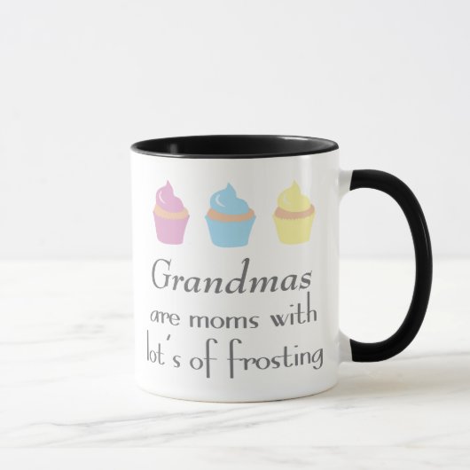 Omas sind Mütter mit viel Zuckerguss Tasse (Rechts)
