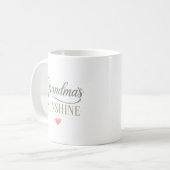 Omas Sonnenschein Erwärmendes Geschenk Kaffeetasse (Vorderseite Links)