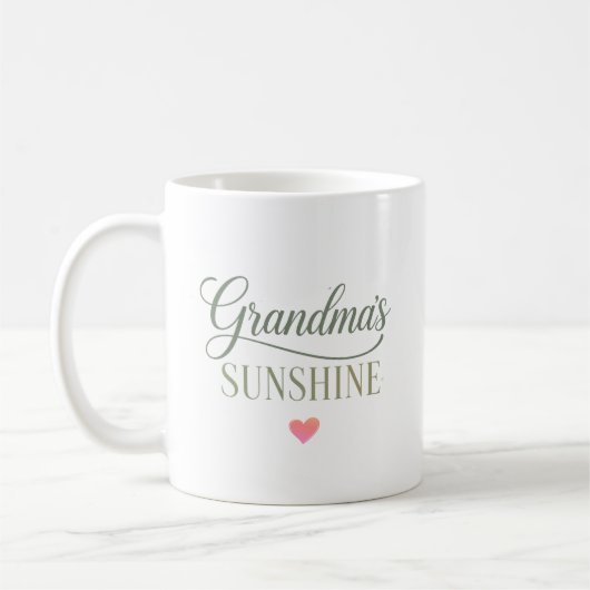 Omas Sonnenschein Erwärmendes Geschenk Kaffeetasse (Links)