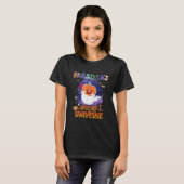 Oma's Spooky Universe Ghost Pumpkin Halloween T-Shirt (Vorne ganz)