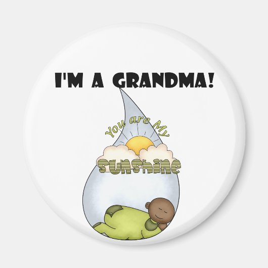 Oma's Sunshine-African American Boy Magnet (Vorne)