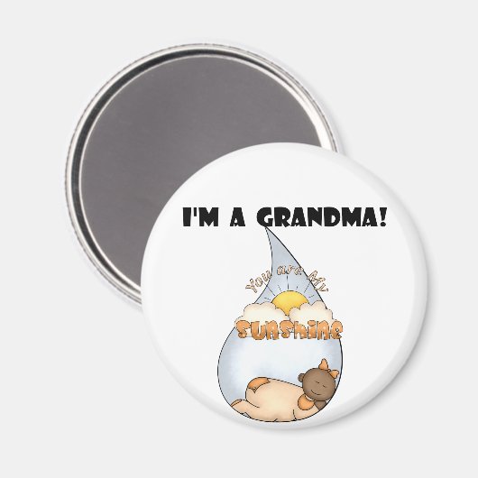 Oma's Sunshine-African American Girl Magnet (Vorderseite/Rückseite)