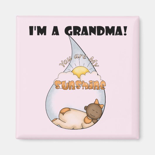 Oma's Sunshine-African American Girl Magnet (Vorne)