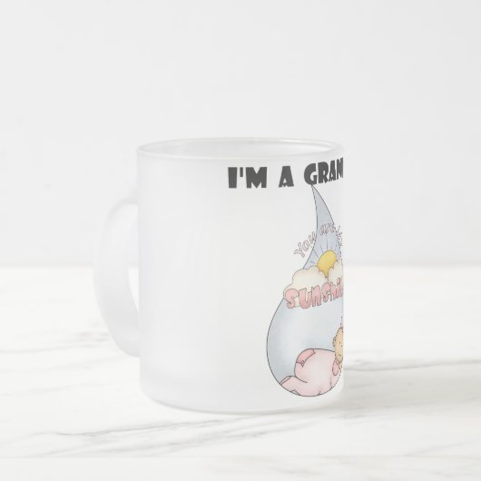 Oma's Sunshine - Girl Tshirts und Geschenke Mattglastasse (Vorderseite Links)