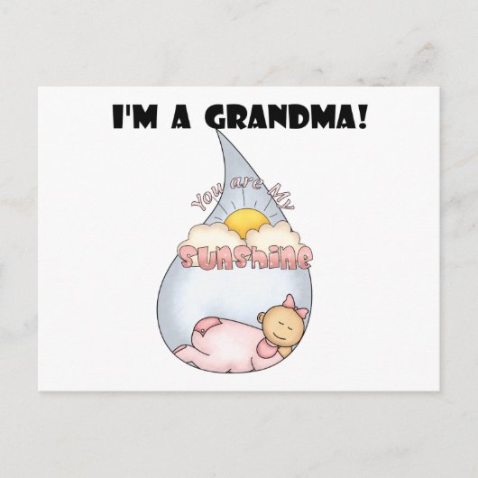 Oma's Sunshine - Girl Tshirts und Geschenke Postkarte (Vorderseite)
