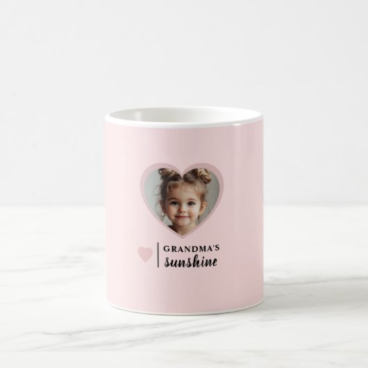 Oma's Sunshine Tasse - Personalisiert Pink (Mittel)