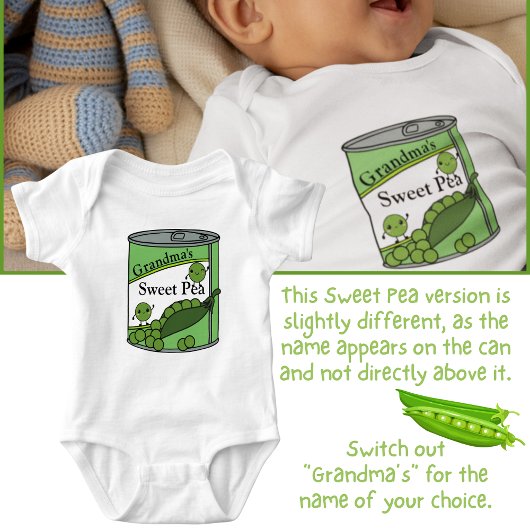 Oma's Sweet Pea Baby Strampler