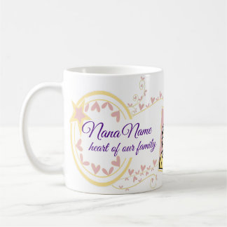 Omas Tag Vintage-Abzeichen-Design Kaffeetasse