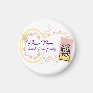 Omas Tag Vintage-Abzeichen-Design Magnet