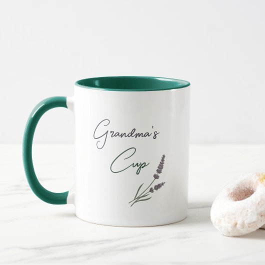Omas Tasse Lavendel-Tasse (Mit Donut)