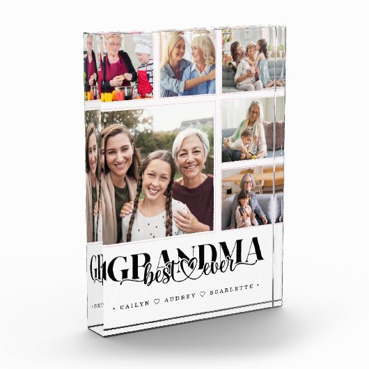 Oma's Team Modern Collage Keepake Fotoblock (Links)