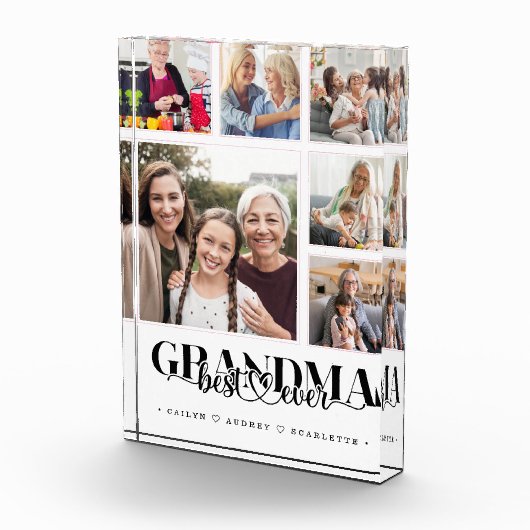 Oma's Team Modern Collage Keepake Fotoblock (Rechts)